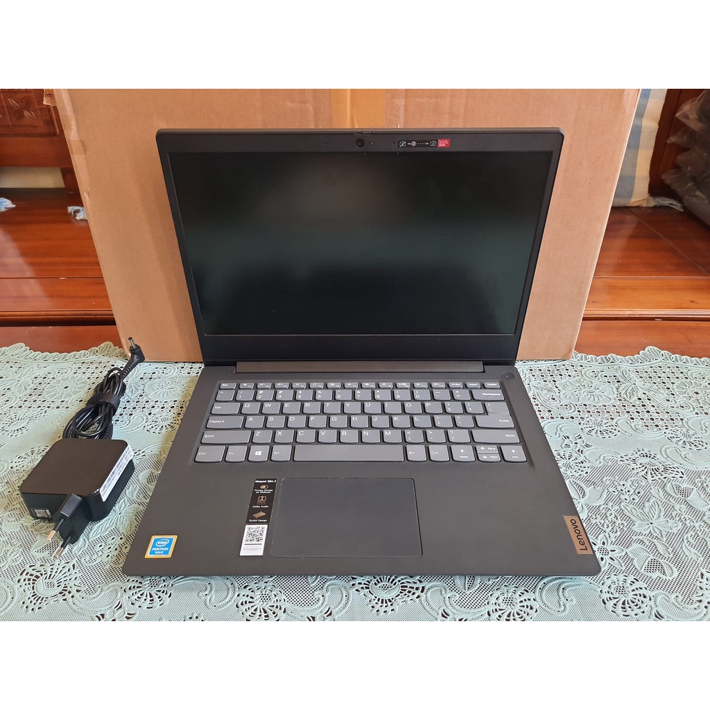 Lenovo Slim 3 Intel Pentium Gold 6405u Ram 4gb SSD 256Gb Fullset