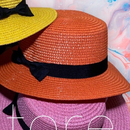 TOPI PANTAI ANAK BAYI BOATER HAT-Oren