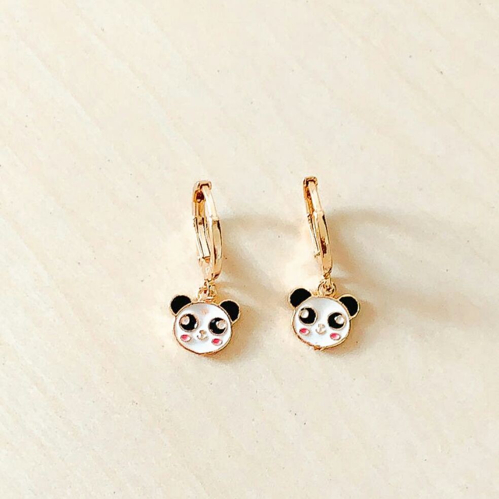 Anting Anak Model Panda Head Gold Xuping