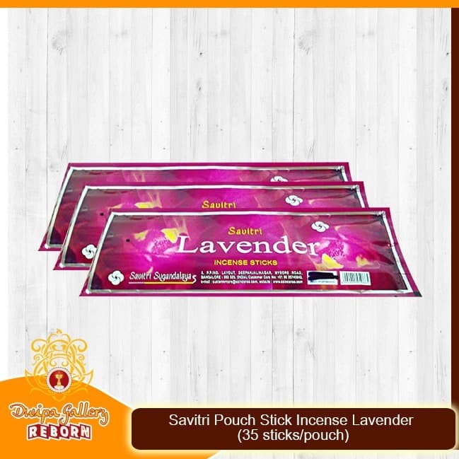 Dupa/Hio Wangi India Savitri Pouch Stick Incense Lavender (35 Sticks)