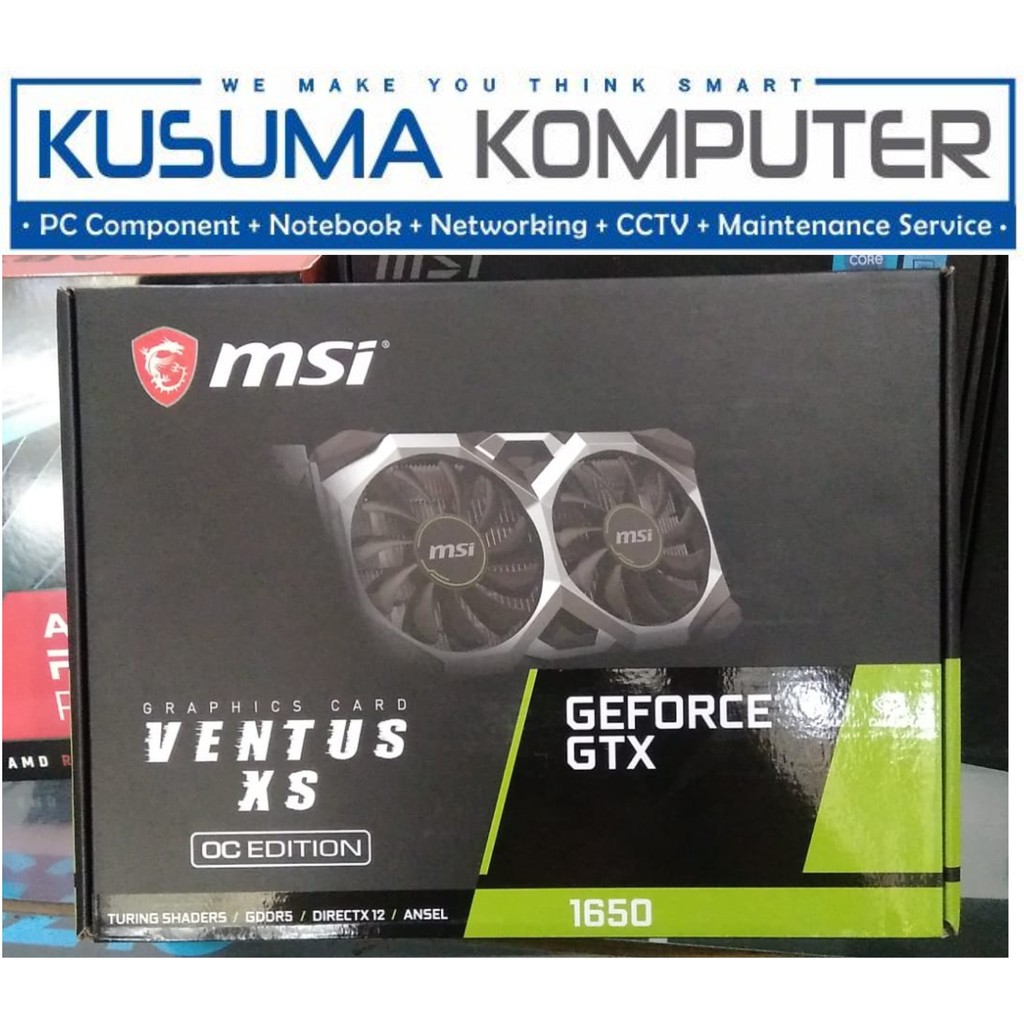 MSI GeForce GTX 1650 VENTUS XS 4G OC 4GB GDDR5