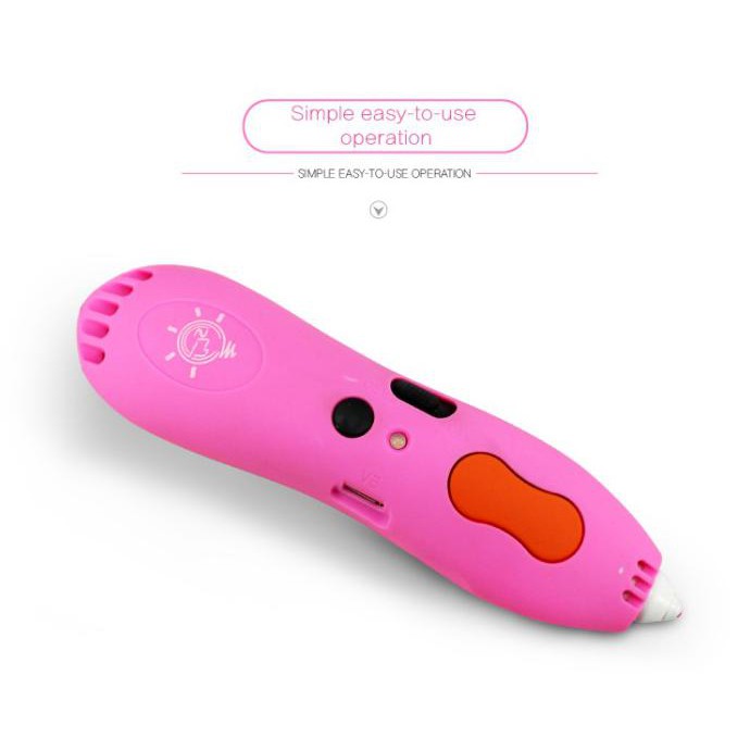 

Best Seller! Wireless 3D Pen 3D Printing Pen Lowtemp 3D Pens For Kids Rechargeable - Merah Muda