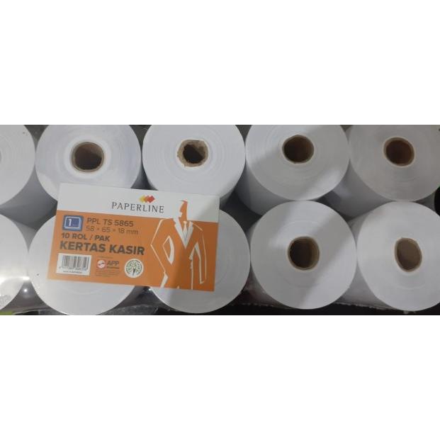 

✻ Kertas kasir telstruk 58 x 65 x 18 mm Paperline (10 roll) ♣