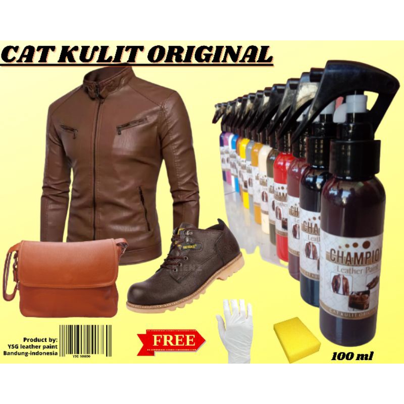 cat jaket kulit.cat sepatu kulit,cat tas kulit,dll,warna coklat tua 100  ml