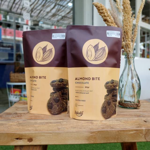 

Ralalii Almond Bite Chocolate 80gr Gluten Free Cookies / kukis