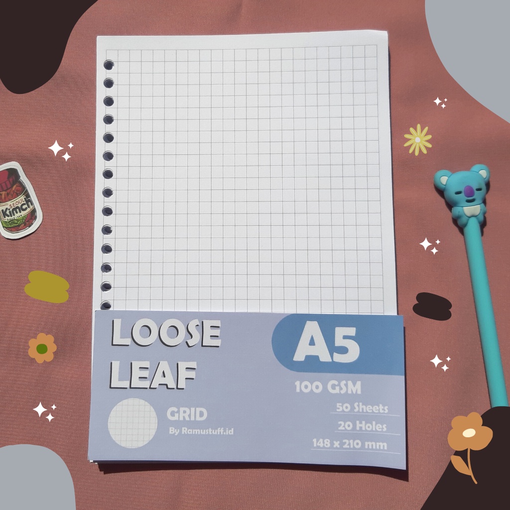 

A5 LOOSE LEAF 100 GSM GRID