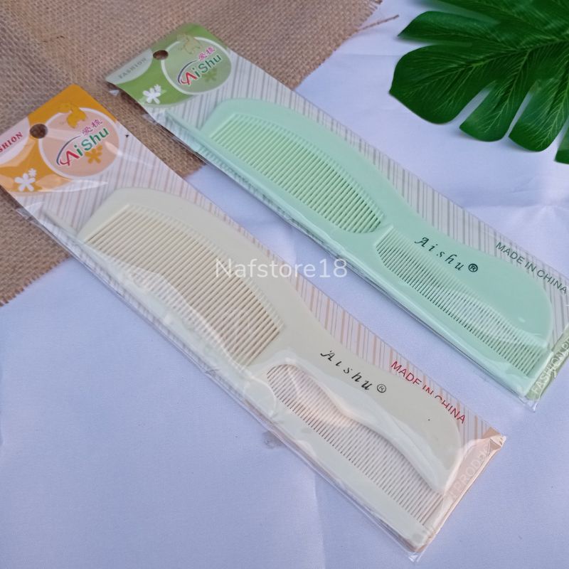 Set isi 2 Sisir Aishu Murah | Sisir Rambut Serit