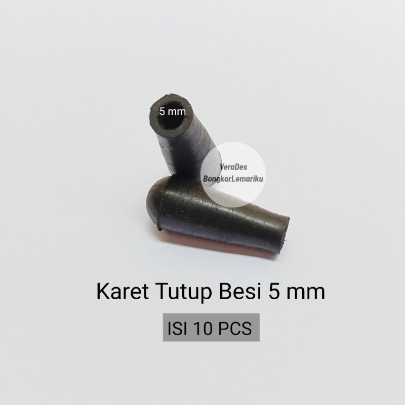 (10 pcs) Karet Tutup Besi 5mm