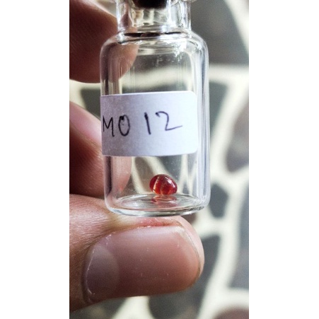 batu mustika delima merah sir alam natual asli temuan M012 sepuh pamor ageman bukan geliga lipan