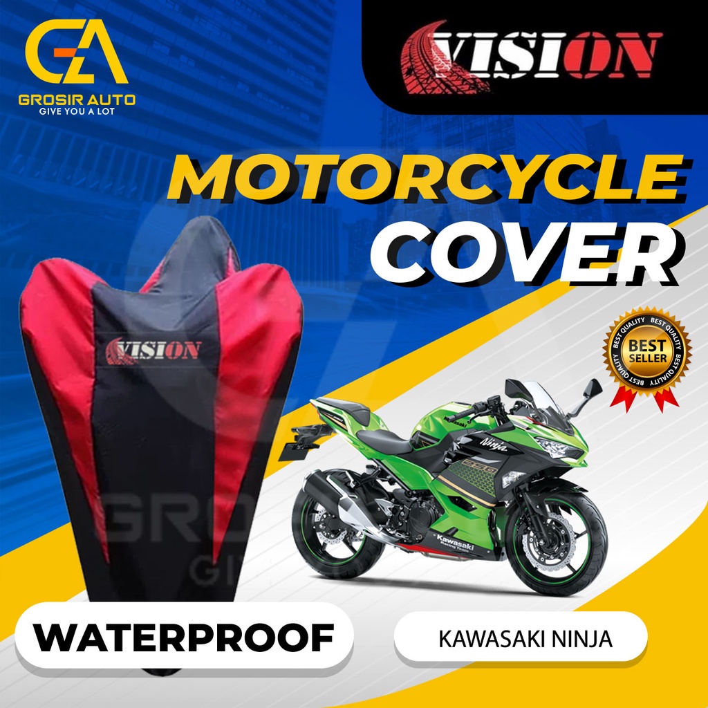 Sarung Motor NINJA Waterproof Vision / Cover Selimut Penutup Sarung Mantel Motor Vision