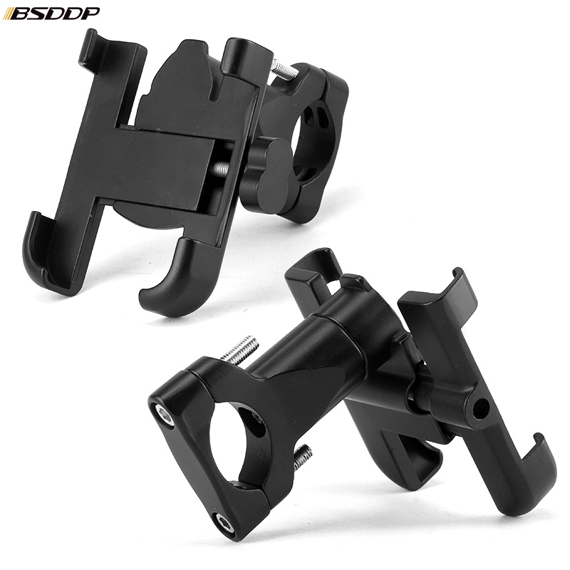 Phone Holder Motor Besi Stang Full Alumunium Dudukan Penahan Hp Sandaran Penyangga Handphone di sepeda original kuat awet aman anti maling Phone Stand hape