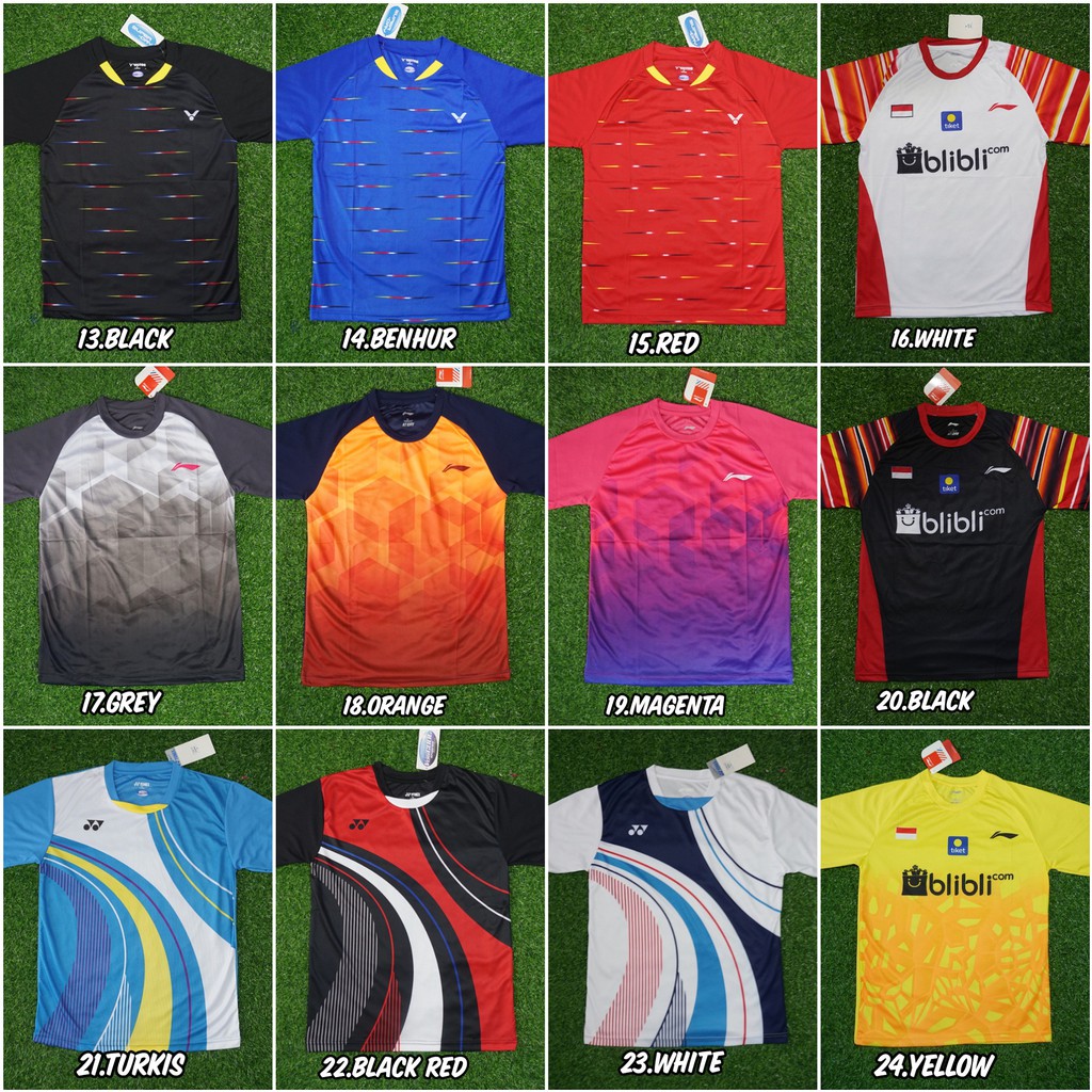 Baju Seragam kaos badminton Shopee Indonesia Baju Seragam kaos badminton Shopee Indonesia
