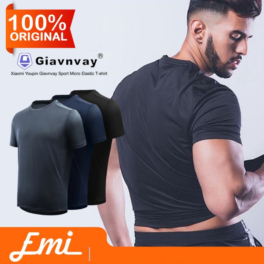 Giavnvay Sport Micro Elastic T-shirt Baju Olahraga