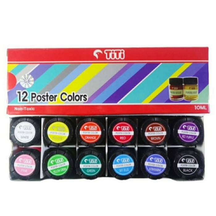 

Produk Terbaru Titi Cat Poster 12 Warna 10Ml - Titi Poster Colours