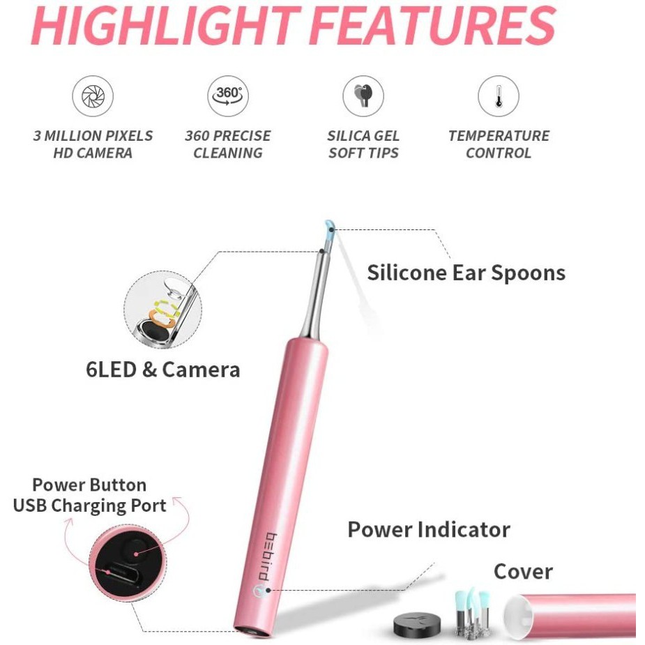 Korek Kuping BEBIRD C3 Pro Smart Visual Ear Cleaner With Camera