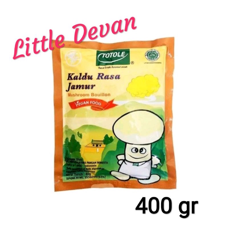 totole kaldu jamur 400gr penyedap makanan non MSG vegan food