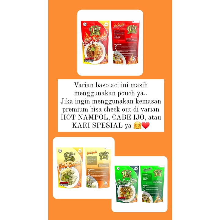 

Baso Aci Teh Yanti Kemasan Pouch by Muldad Food / Baso Aci khas Garut / Baso Aci Instan / Baso Aci Murah