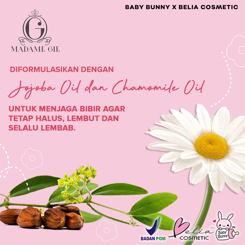 ❤ BELIA ❤ MADAME GIE +𝟲𝟮 Lip Matte Make Up Lipstick | Maskara Hitam | Bening | Clear Mascara | Waterproof | Lip Cream lipcream +62 2mL Jakarta Bali Medan Madamegie Gisella