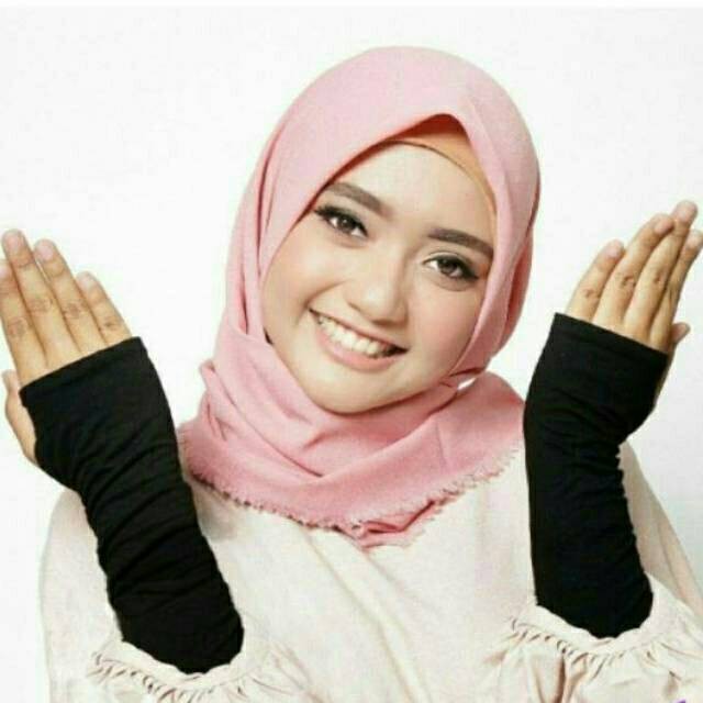 Handsock Fringles Jempol Polos Spandex Baloon/Handsok Fingerless Muslimah