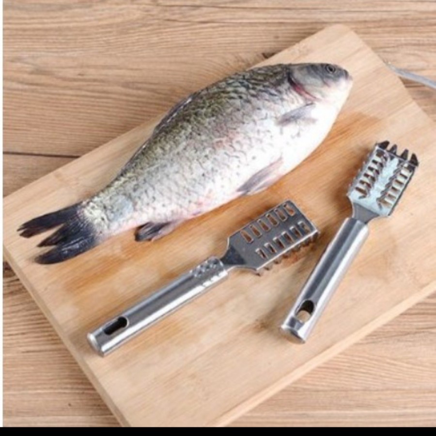 Fish scale skin remover stainless steel alat pembersih sisik ikan besi