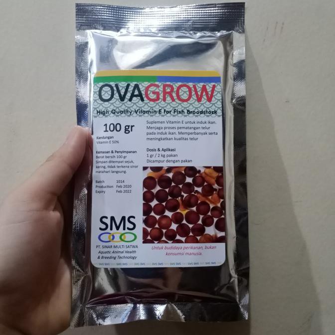 OVAGROW 100 GRAM / VITAMIN INDUK IKAN
