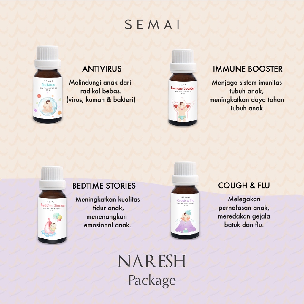 Paket Naresh SEMAI Essential Oil Diffuser