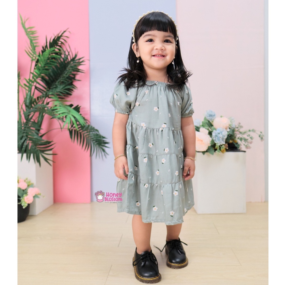 HONEYBLOSSOm dress anak lucu / dress anak perempuan 1 tahun emily