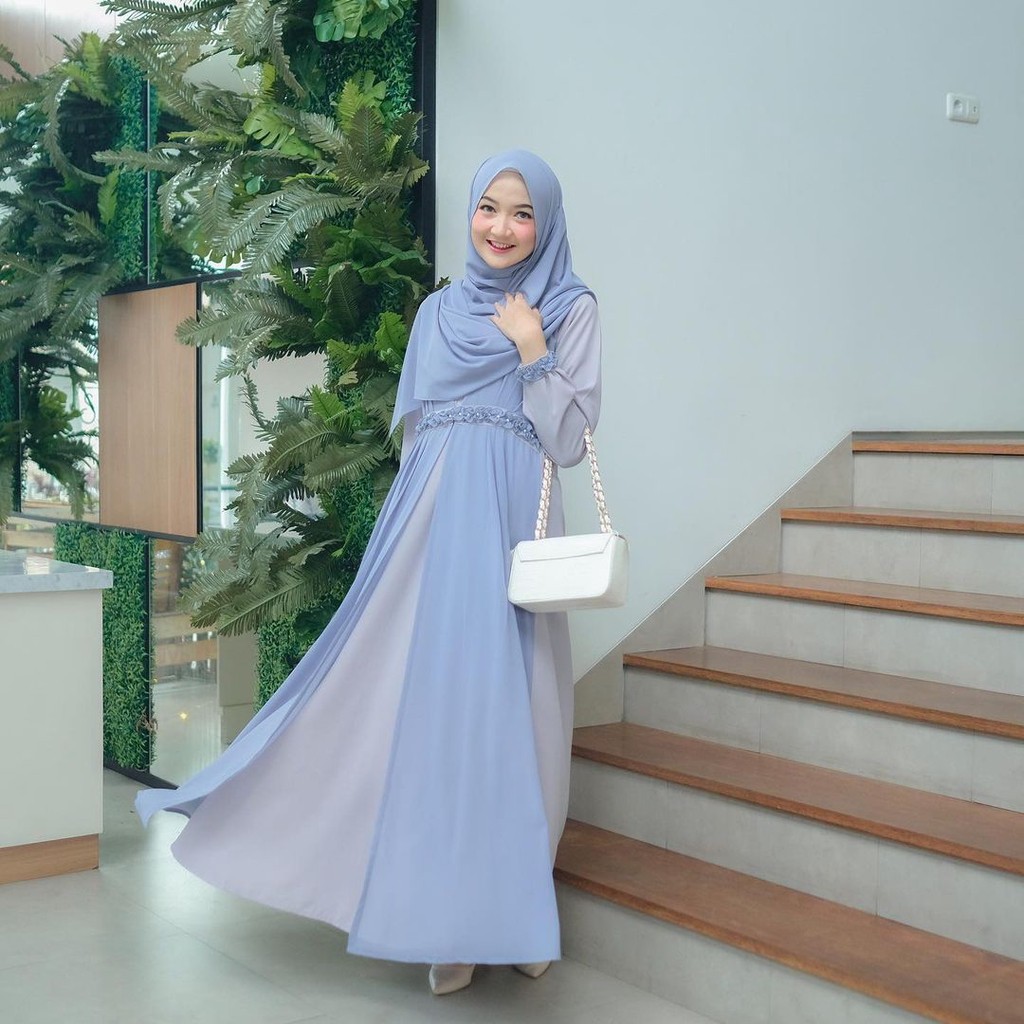 Suci Syari / Gamis Syari / Gamis Lilac / Gamis Set Hijab / Gamis Lebaran / Gamis Polos / Gamis Murah