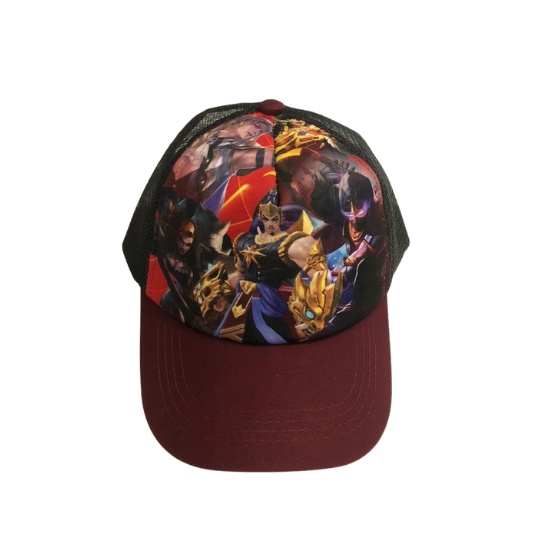 Topi Anak Printing animasi cartoon/ Trucker kids