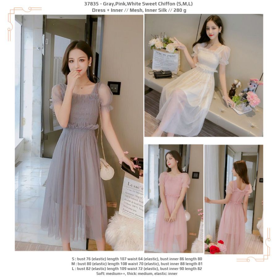 dress pink and white