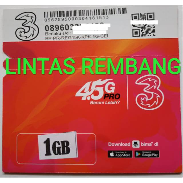 

KARTU Tri 1GB