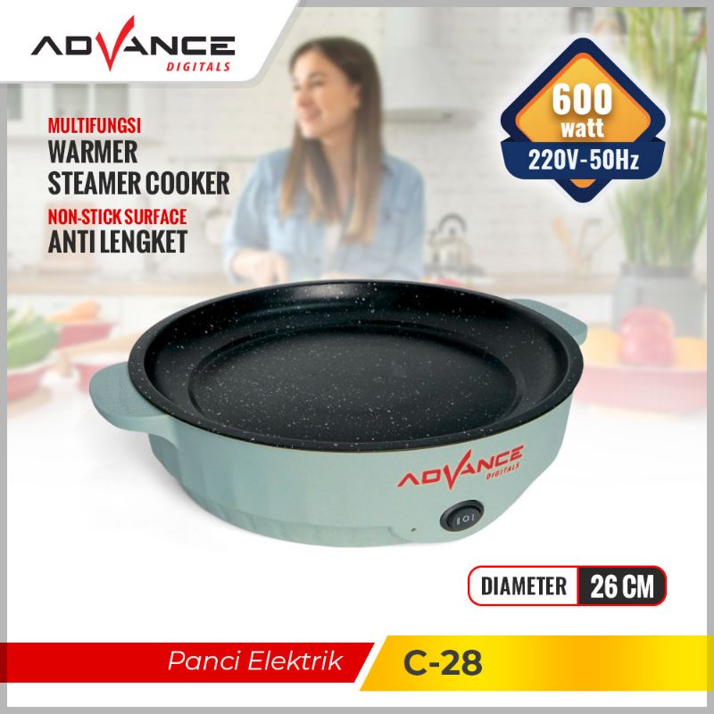 Advance Panci Listrik Multifungsi / Warmer Steamer Cooker C-28