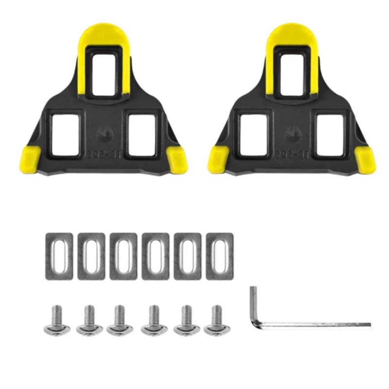 Cleat Pedal SPD SL Cleat Sepatu Sepeda Roadbike Hitam Kuning