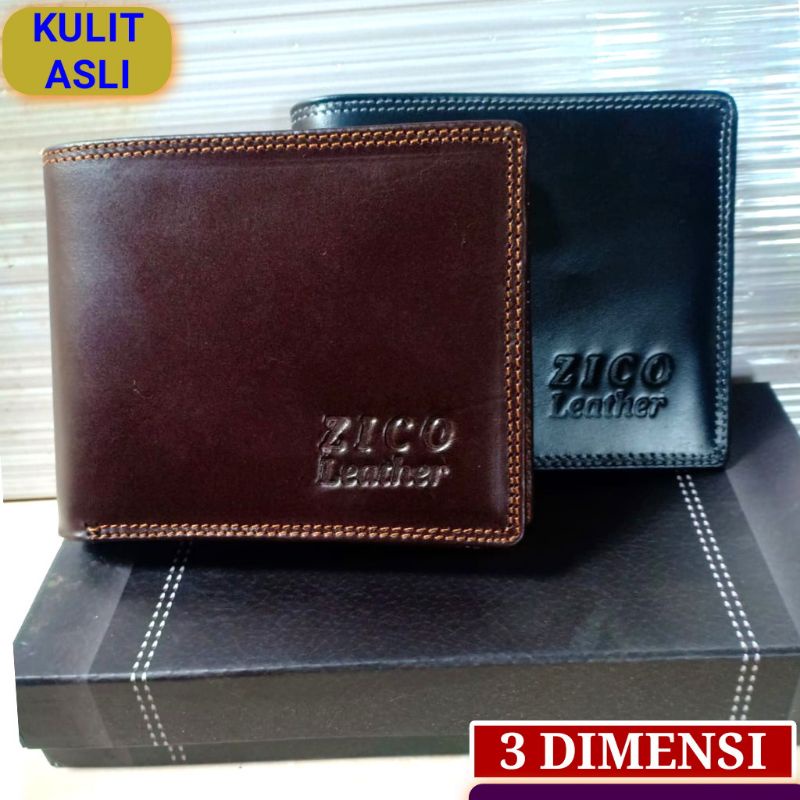 DOMPET KULIT SAPI ASLI DOMPET PRIA 3 DIMENSI 3 IN 1 KULIT PILIHAN HIGH QUALITY