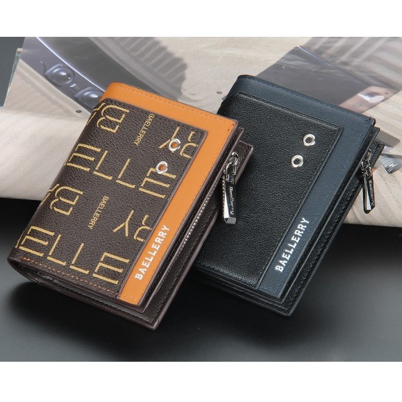DOMPET LIPAT BAELLERRY ORIGINAL MINI IMPORT KULIT HADARA WANITA PRIA BATAM ORI KOREA PENDEK PREMIUM
