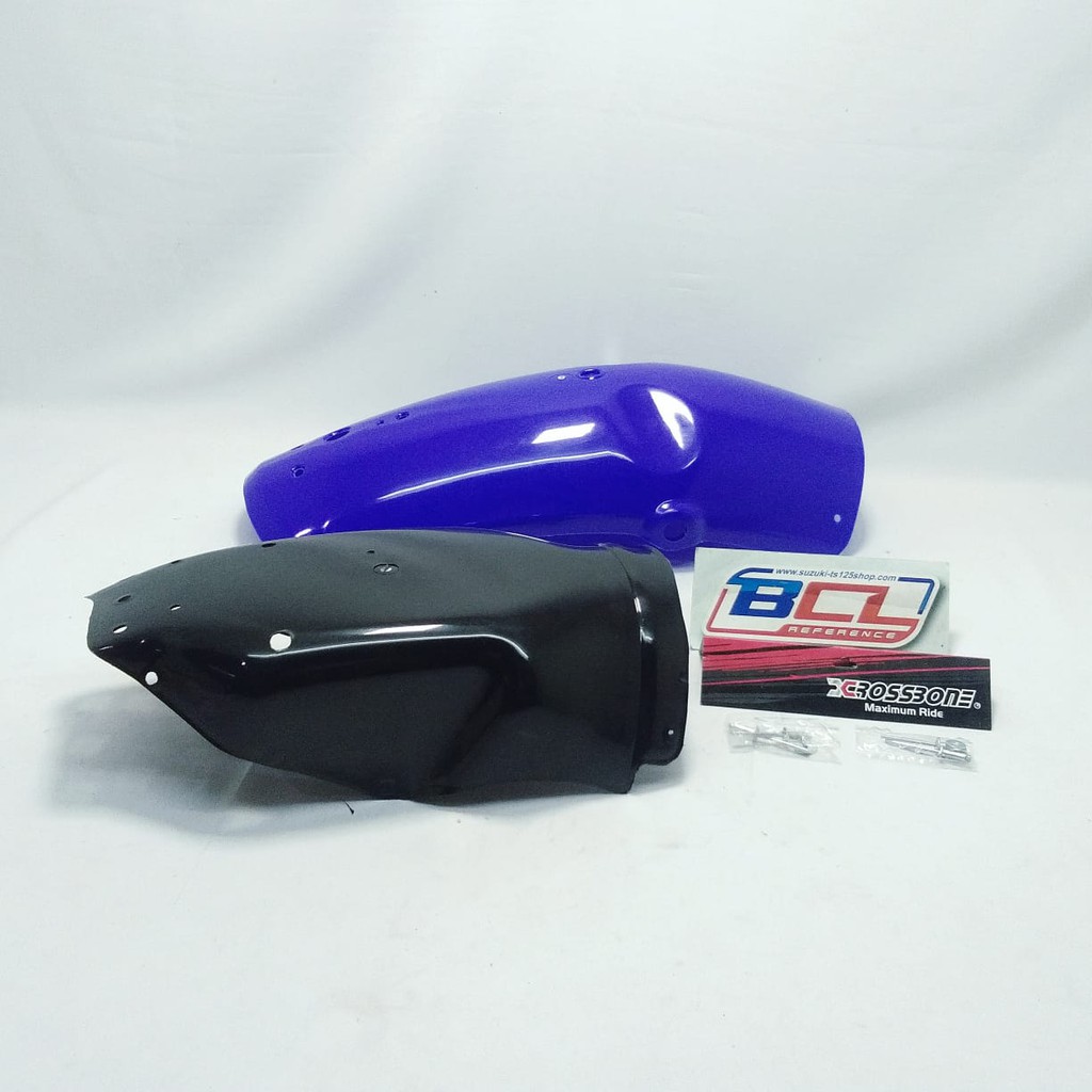 Spakbor Spatbor Belakang Rear Fender Non Ori TS 125 Biru + Spakbor Kolong TS 125  Merk Crossbone