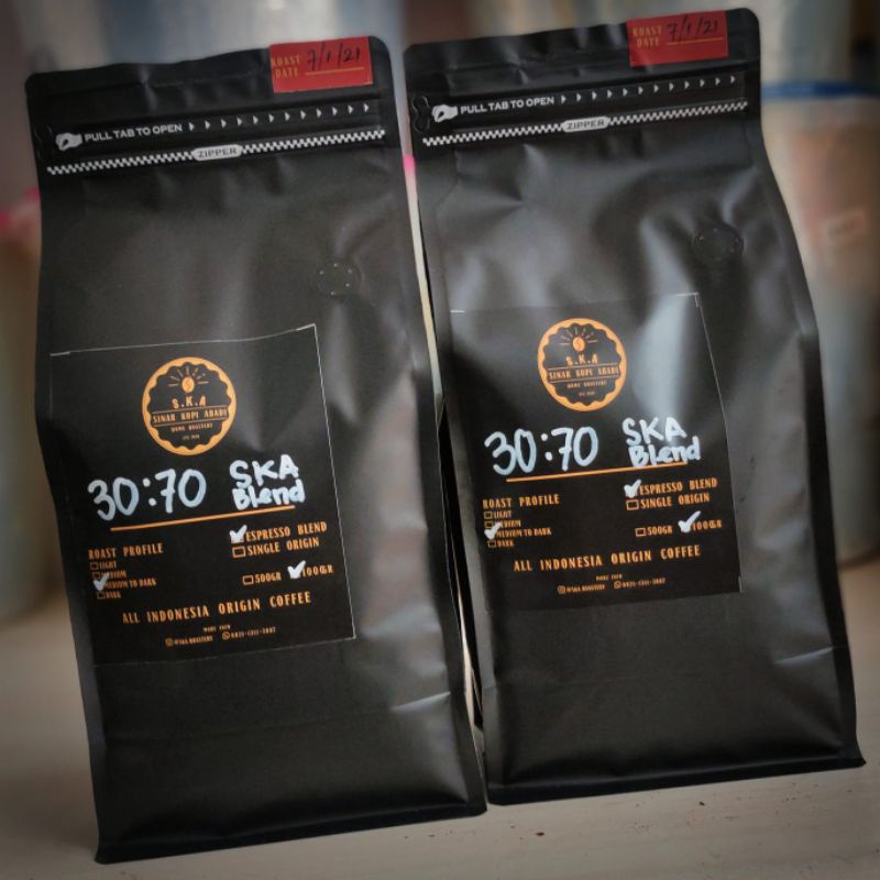 

SKA 30:70 Espresso Blend /1kg /Arabika 30:70 Robusta /Enak /Murah /Espresso Blend /House Blend /SKA