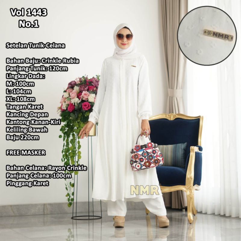 Setelan Terbaru Tunik Celana Crincle by NAMIRA / NMR