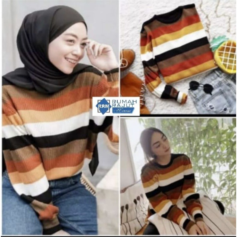 Atasan rajut wanita / sweater rajut wanita / SUMMER KNIT OVERSIZE