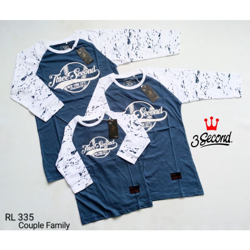 KAOS RAGLAN | LONGSLEEVE 3SECOND COUPLE FAMILY SERIES (PART 41)