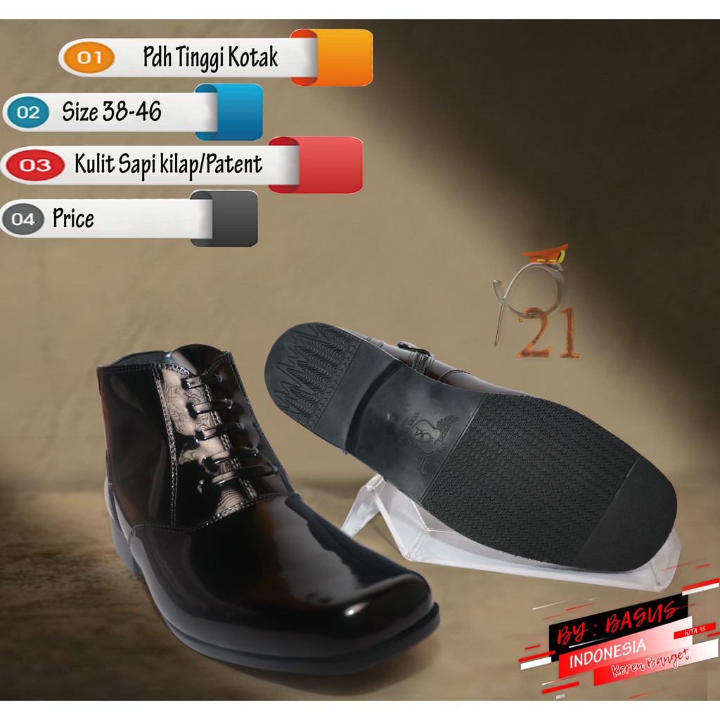 P21 SEPATU PRIA / SEPATU PDH / SEPATU KERJA / MERK P21