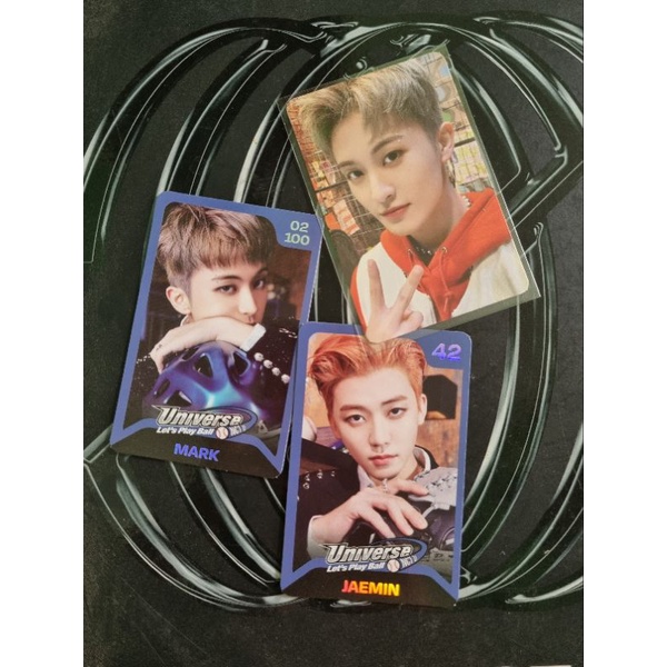 official Photocard Trading Card lets play ball universe Mark selca concept Jaemin photocard merchand