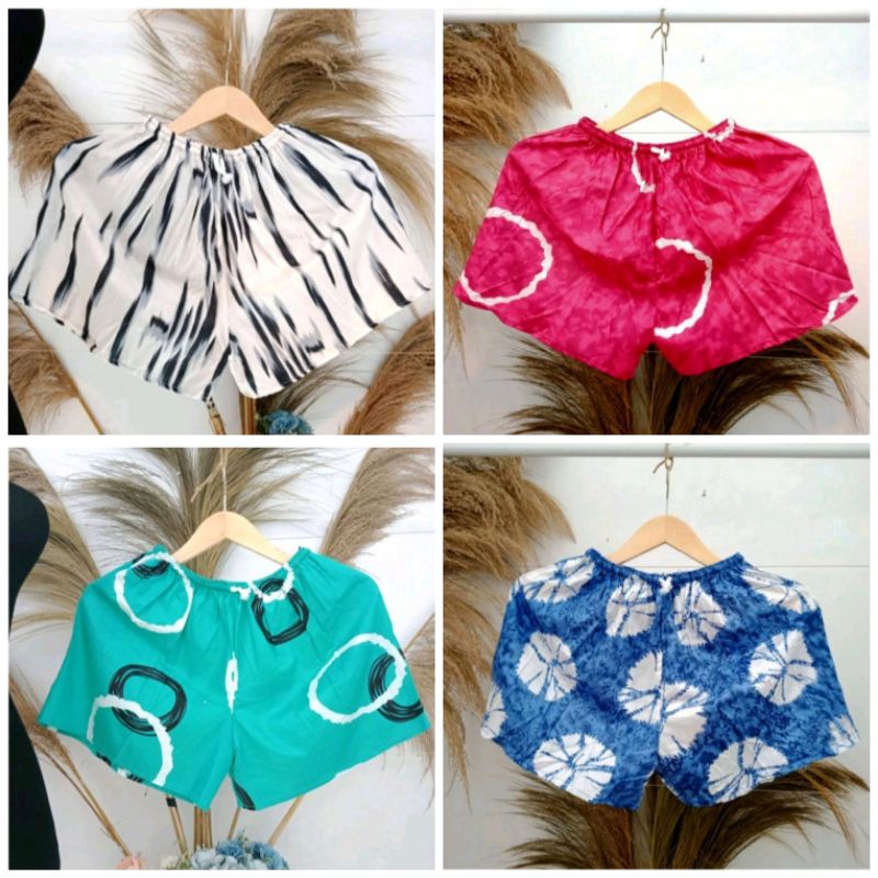 HOT PANTS TIE DYE CELANA PENDEK DEWASA/REMAJA