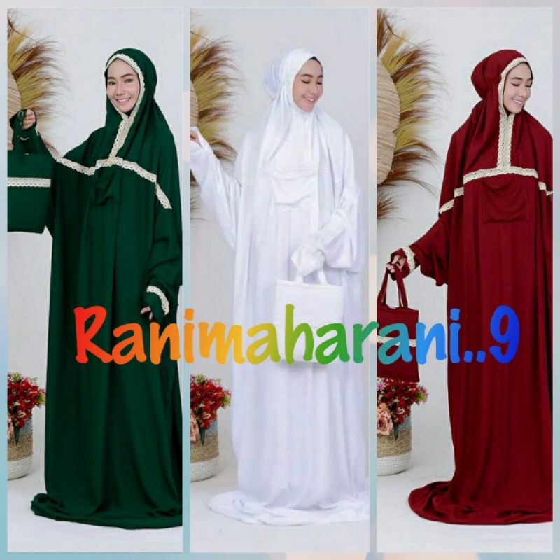 mukenah terusan dewasa/ mukenah terusan polos/mukenah terusan murah Surabaya/mukenah terusan dewasa