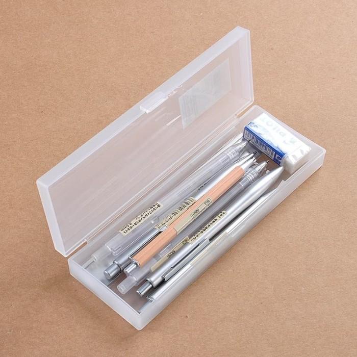 

Muji - Pp Pencil / Pen Case - Kotak Plastik / Tempat Pensil