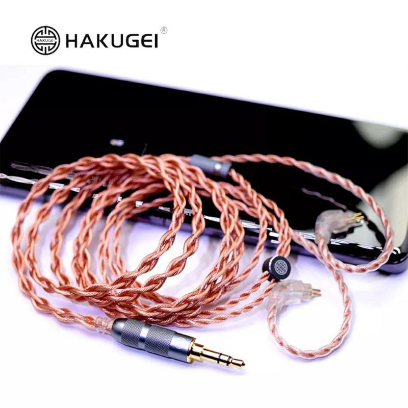 HAKUGEI Copper 7NOCC Litz Cable 22AWG HiFi Earphone Upgrade Cable MMCX 2Pin 0.78mm