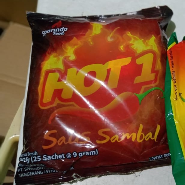

Saus Sambal isi 25sachet HOT 1