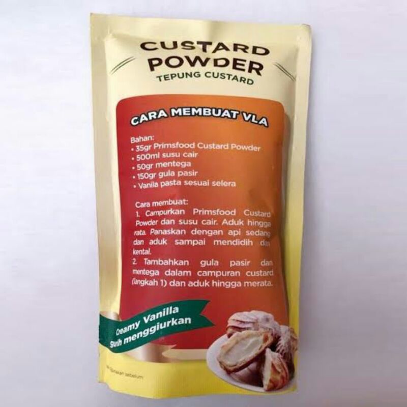 Tepung Custard Powder 250gr//Primsfood Custard Powder 250gr