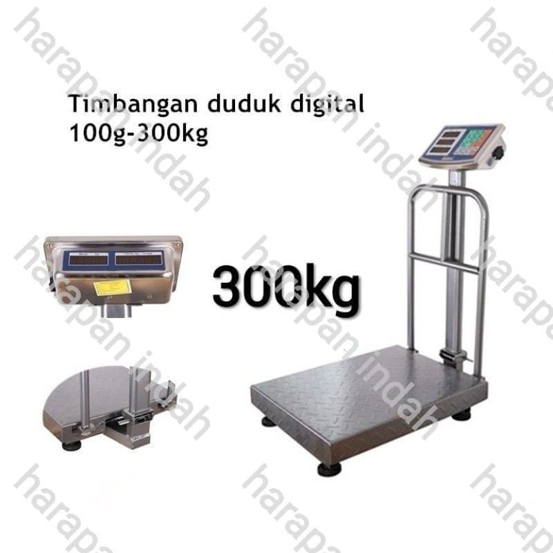 Timbangan Barang Digital 300kg /timbangan duduk digital kapasitas 300kg/electrik platform scale