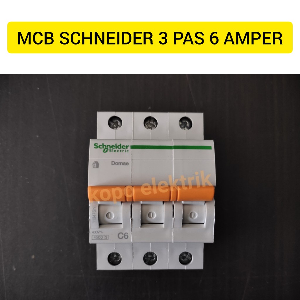 MCB Schneider Domae 3 PAS 6 Amper Original